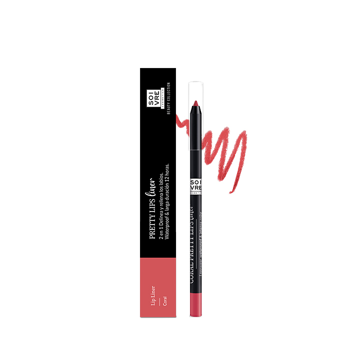 pretty lips liner CORAL soivre cosmetics