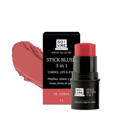 stick blush coral soivre cosmetics
