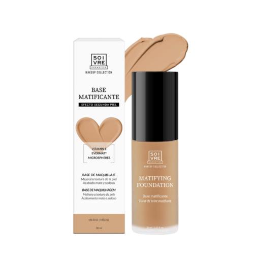 Base maquillaje matificante - medio