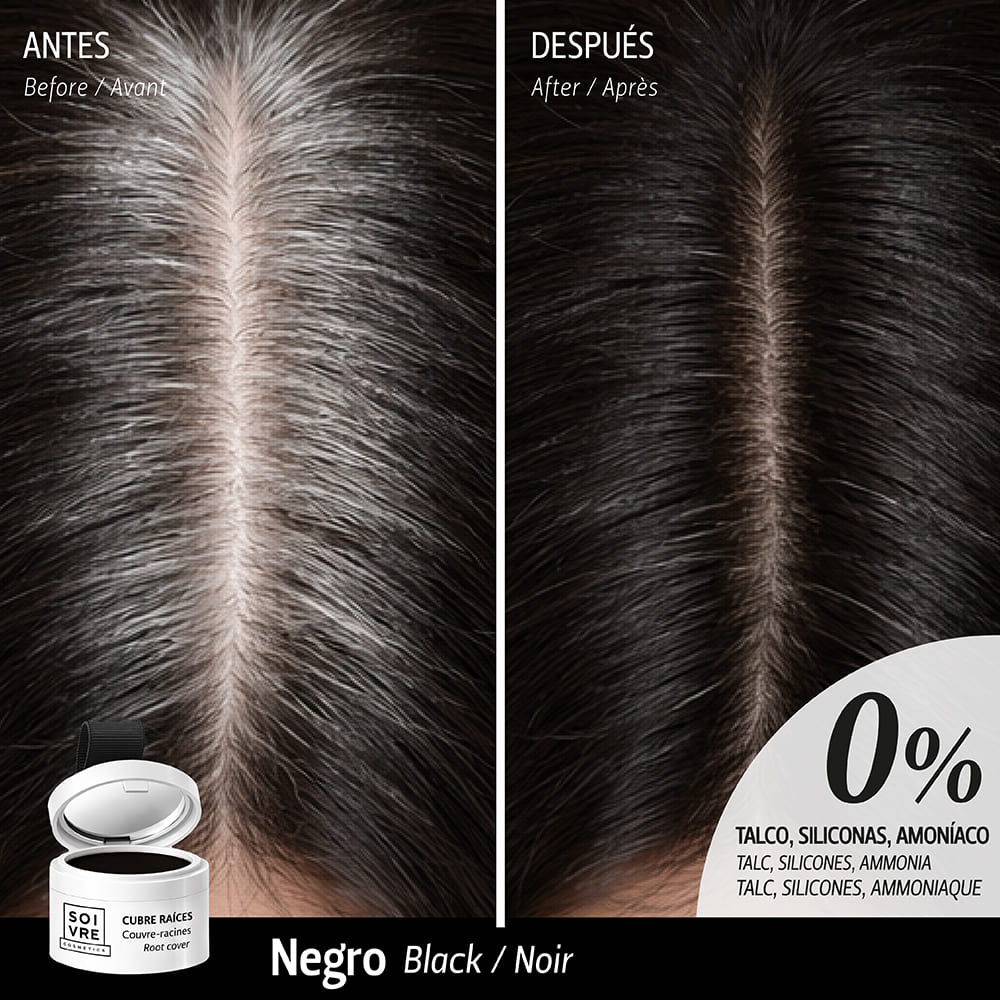 Cubre raíces y canas Negro - Imagen 2
