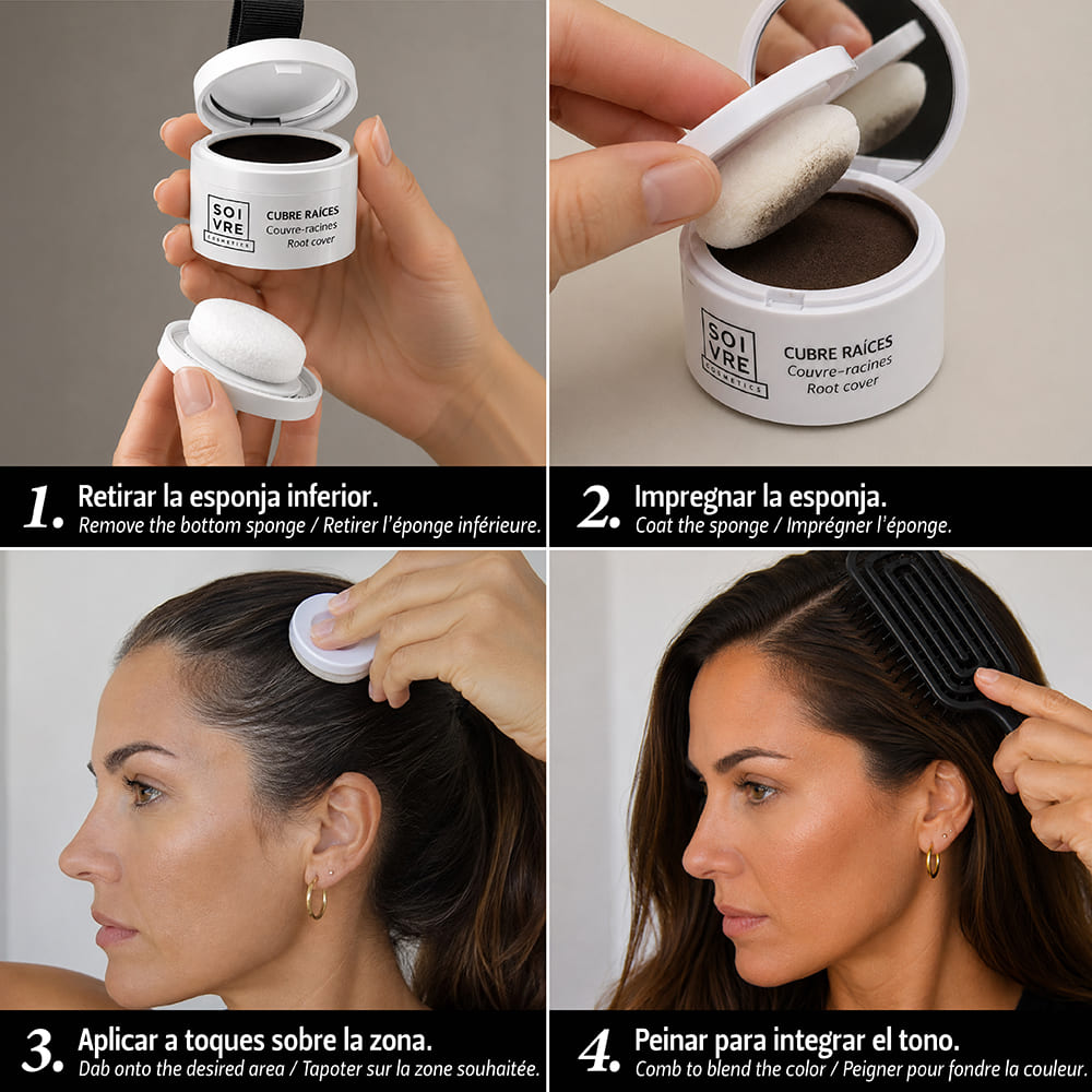 Cubre raíces y canas Negro - Imagen 4