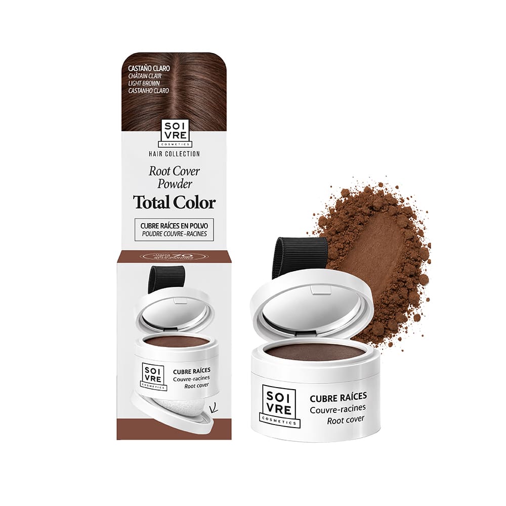 Cubre raíces y canas Castaño Claro