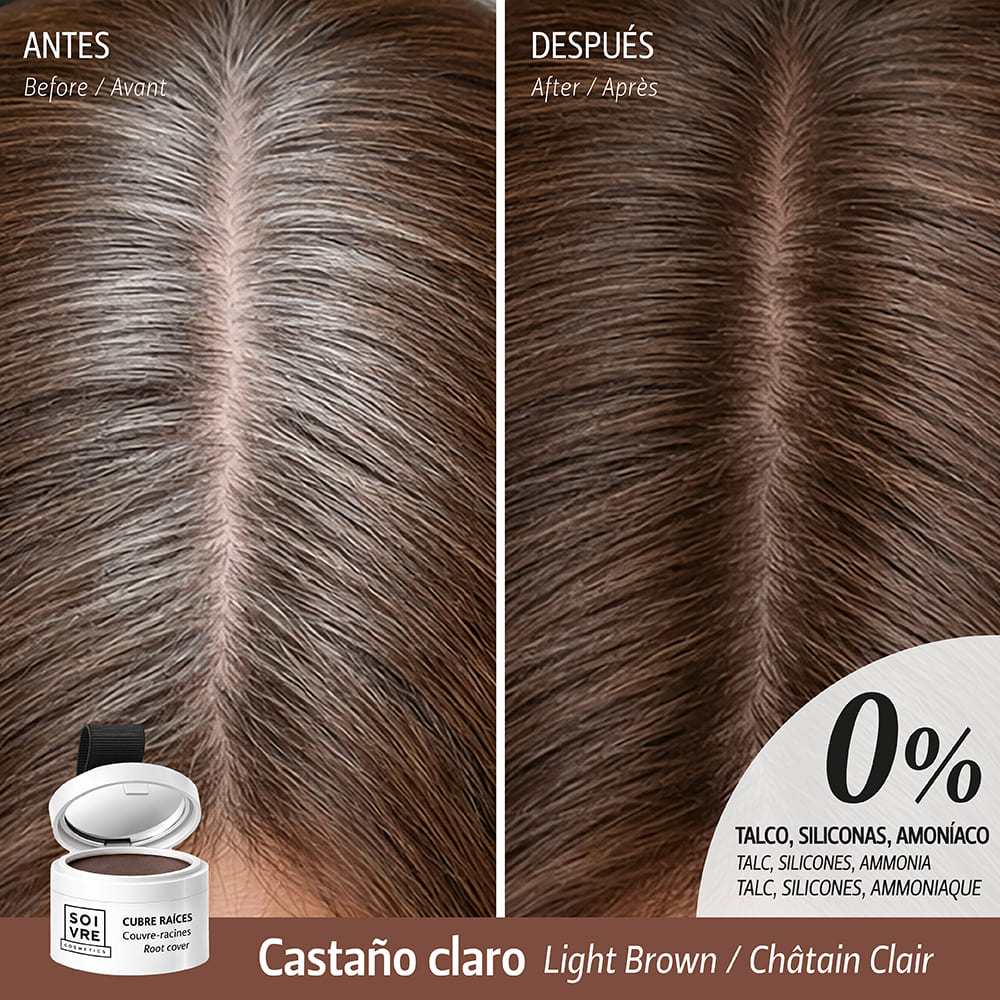 Cubre raíces y canas Castaño Claro - Imagen 2