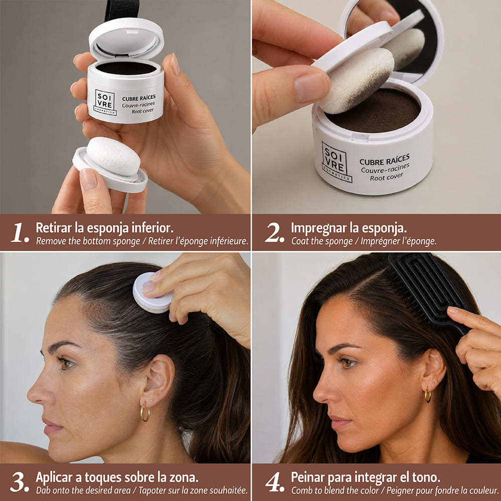 Cubre raíces y canas Castaño Claro - Imagen 4