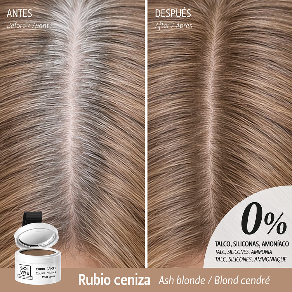 Cubre raíces y canas Rubio Ceniza - Imagen 2