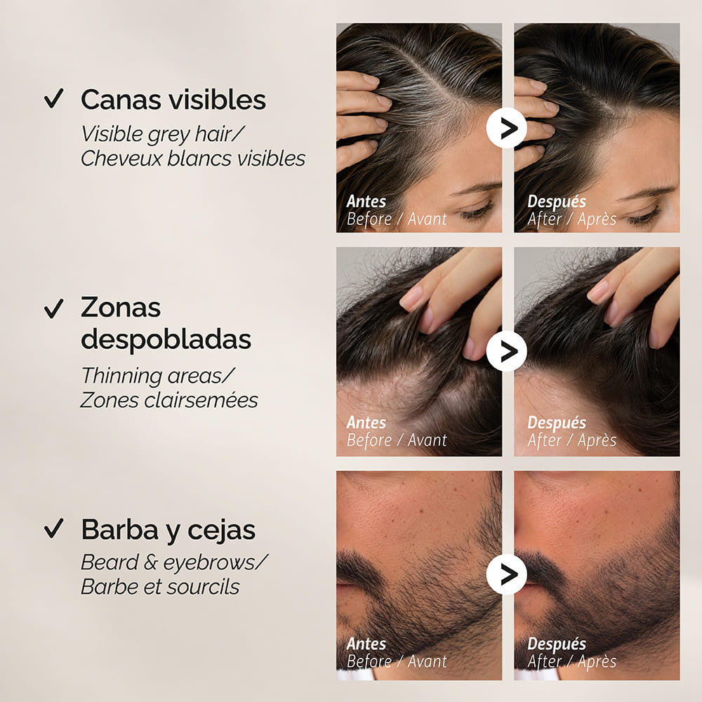 Cubre raíces y canas Rubio Ceniza - Imagen 3